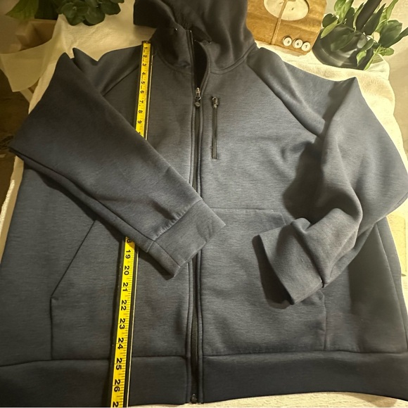 32 Degrees Men's Dark Blue Sherpa-Lined Full Zip-Up Hoodie Jacket XL - Picture 5 of 11